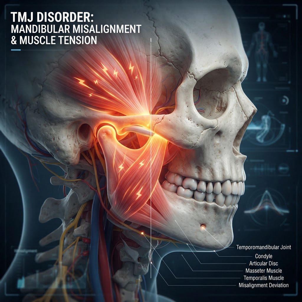 Malocclusione a Padova — anatomia della mandibola e articolazione temporo-mandibolare